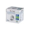 Oprawa V-TAC gips GU10 natynkowa tuba okrągła biała 75x75mm VT-716RD